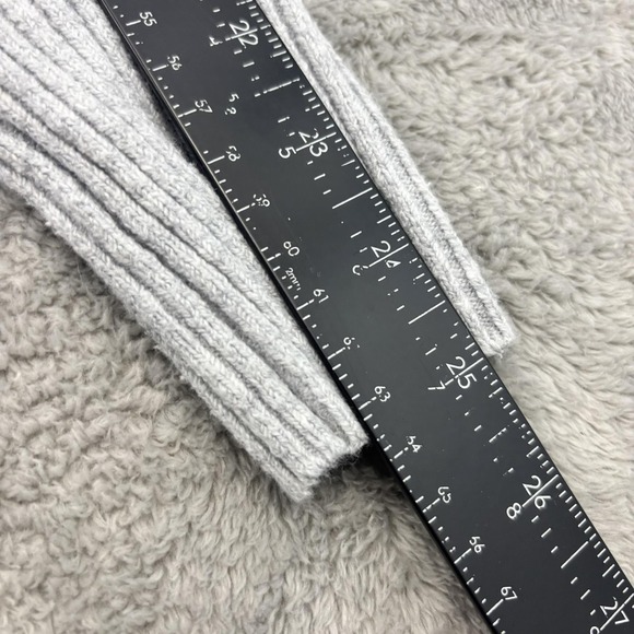 Aerie CozyUp Waffle Knit Polo Sweater‎ Womens XS Gray Relaxed Lagenlook Beachy - Picture 12 of 15